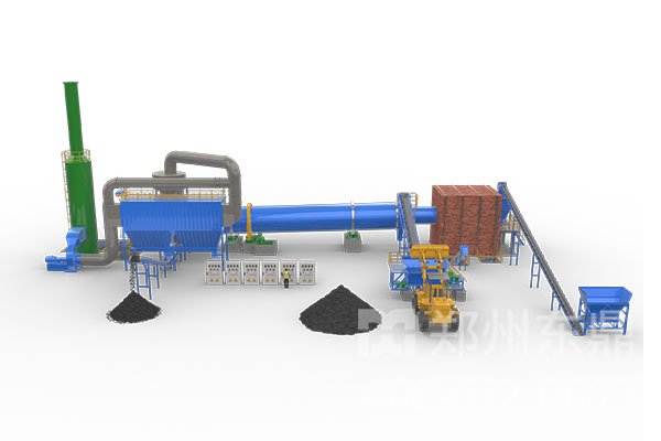 蘭炭烘干機(jī)工藝原理圖 蘭炭烘干機(jī)工藝原理圖